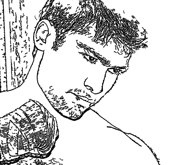 Free Downloadable boxing coloring page converted from a photo