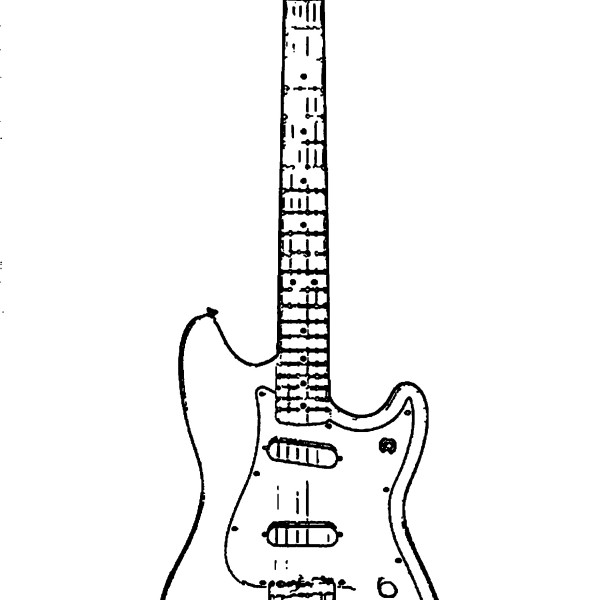 Guitar Coloring Page