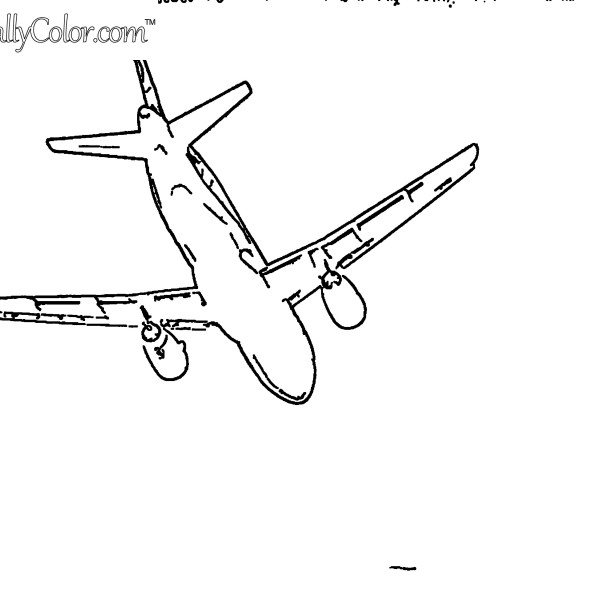 Airplane Coloring Page