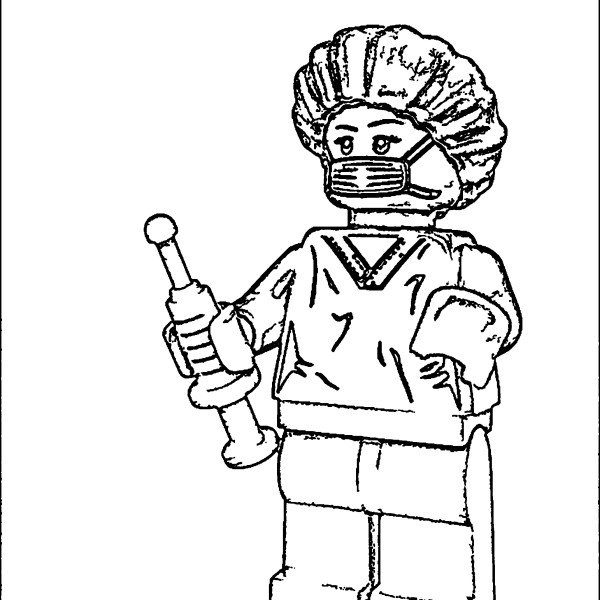 Toy Doctor Coloring Page