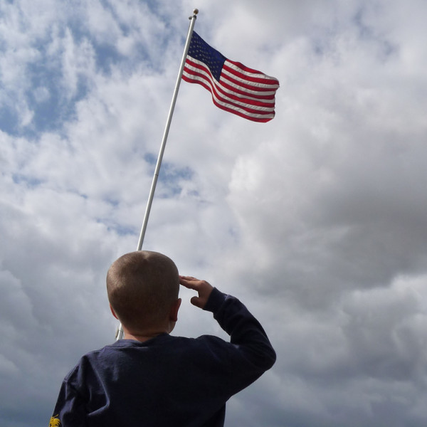 Flag Salute Photo