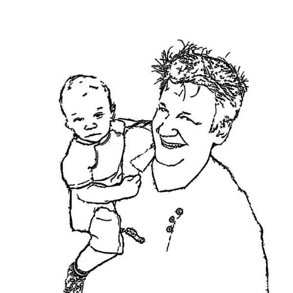 Father And Son Coloring Page