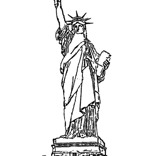 Statue Of Liberty Coloring Page