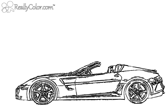 SuperCar Coloring Page