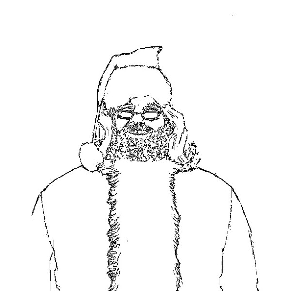 ReallyColor - Santa Coloring Page