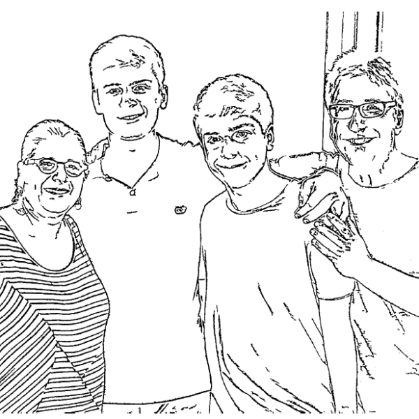 ReallyColor User Hall of Fame - Family Coloring Page