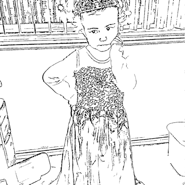 ReallyColor User Hall of Fame - Thoughtful Princess Coloring Page
