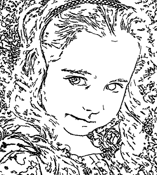 ReallyColor User Hall of Fame - Young Selfie Coloring Page