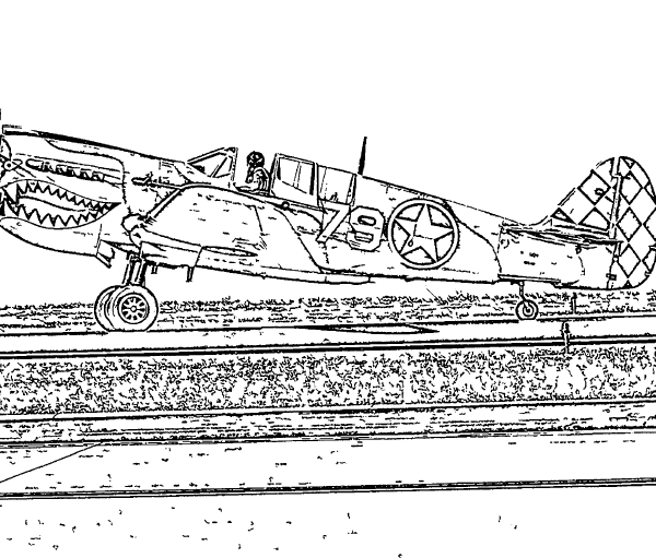 ReallyColor User Hall of Fame - Ready For Takeoff Coloring Page