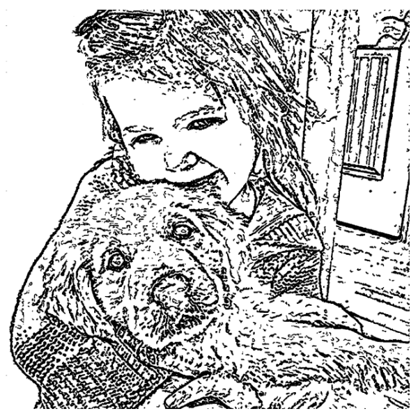 ReallyColor User Hall of Fame - Puppy Love Coloring Page