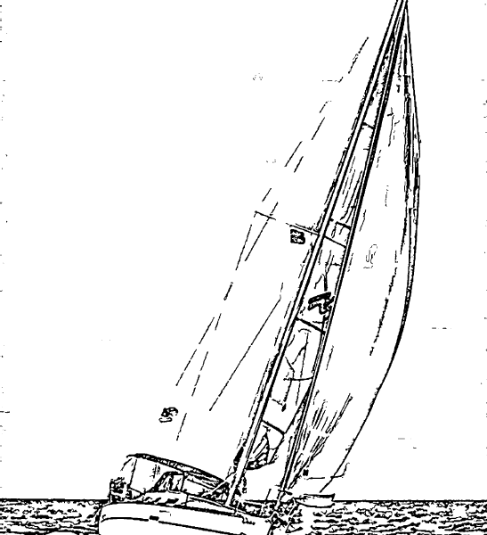 ReallyColor User Hall of Fame - Sailboat Season Coloring Page