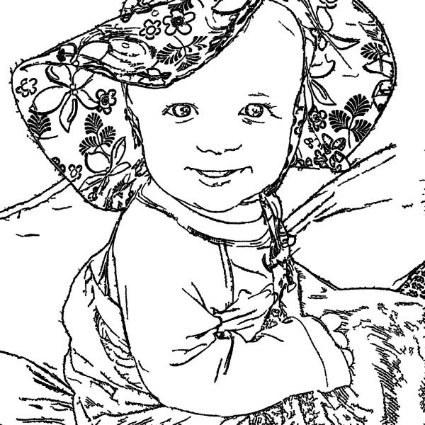 ReallyColor User Hall of Fame - Baby Smiles Coloring Page