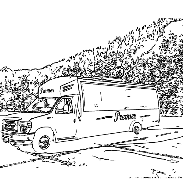 ReallyColor User Hall of Fame - Bus Ride Coloring Page