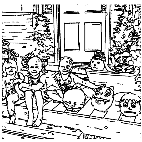 ReallyColor User Hall of Fame - Halloween Memories Coloring Page