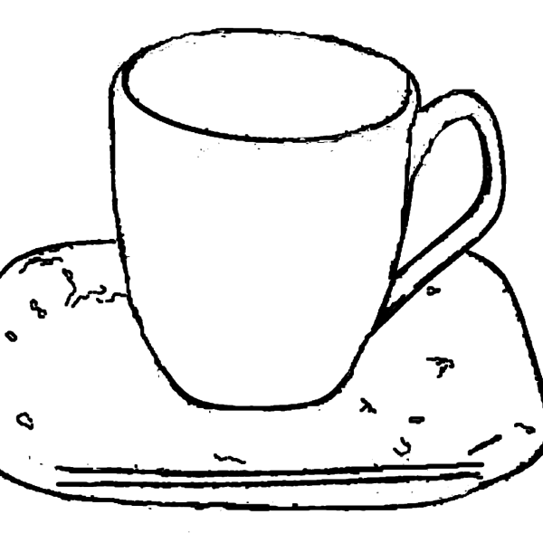 ReallyColor Hall of Fame - Coffee Mug Coloring Page