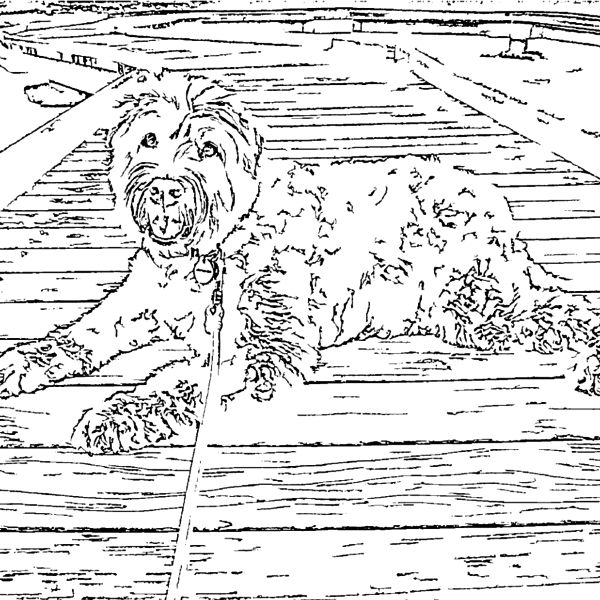 ReallyColor Hall of Fame - Good Dog Coloring Page