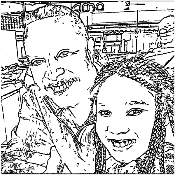 ReallyColor User Hall of Fame - Father's Day Love Coloring Page