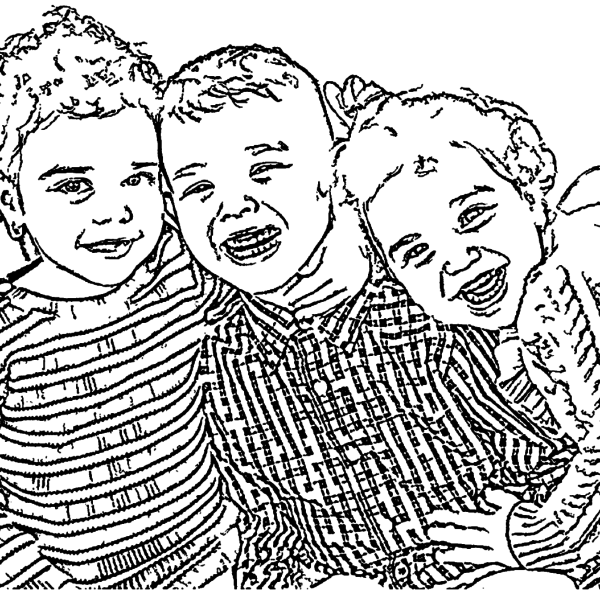 ReallyColor Hall of Fame - Love Times Three Coloring Page