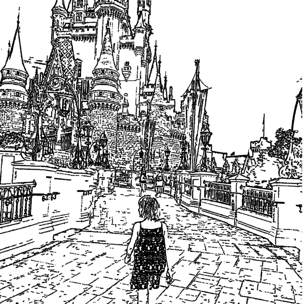 ReallyColor Hall of Fame - Fantasy Bridge Coloring Page