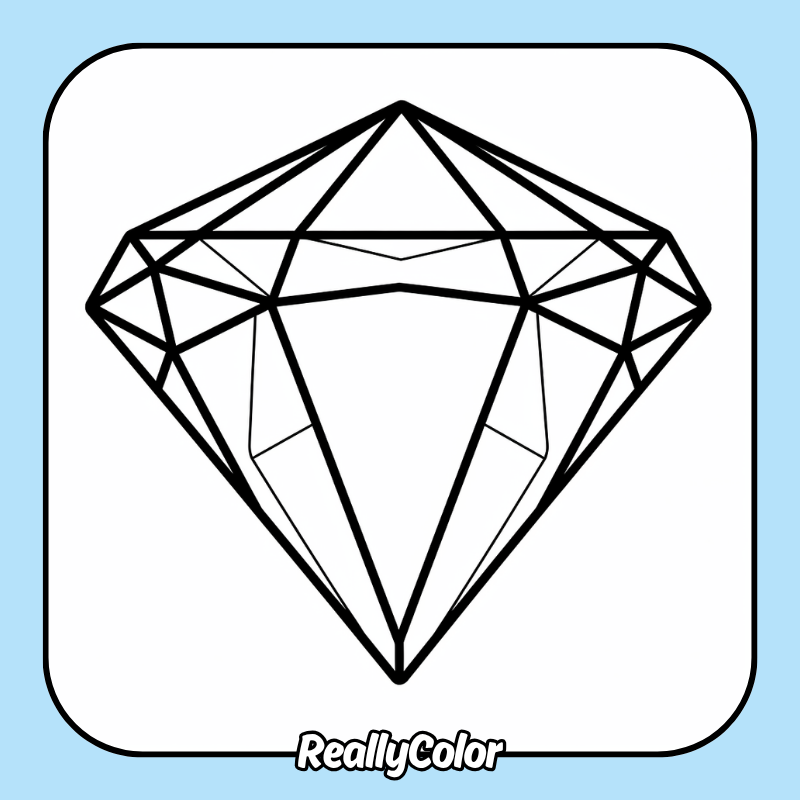 Diamond coloring pages