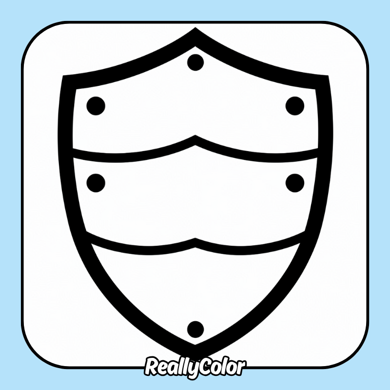 Shield coloring pages