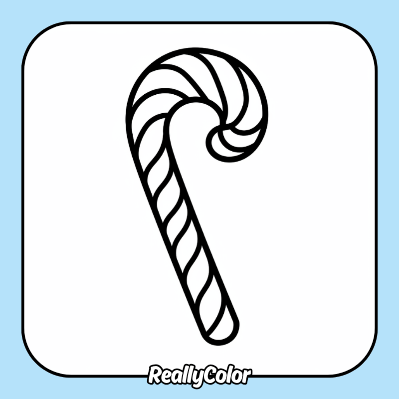 Candy cane coloring pages