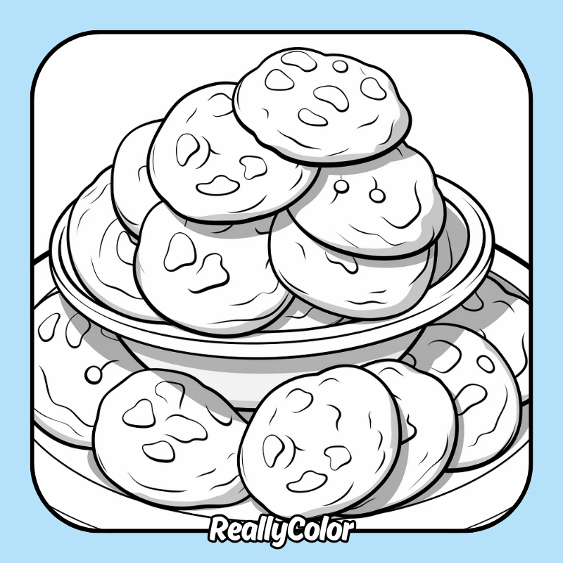 Cookie coloring pages