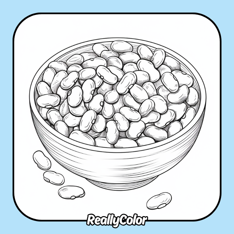 Jelly bean coloring pages