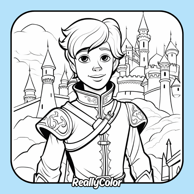 Prince coloring pages