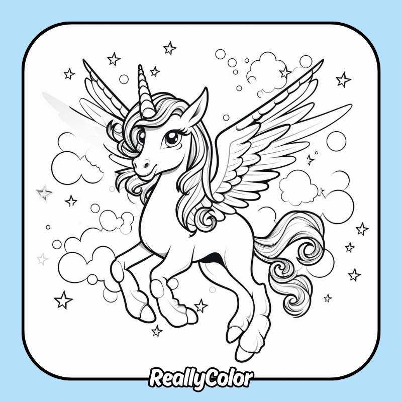 Alicorn coloring pages