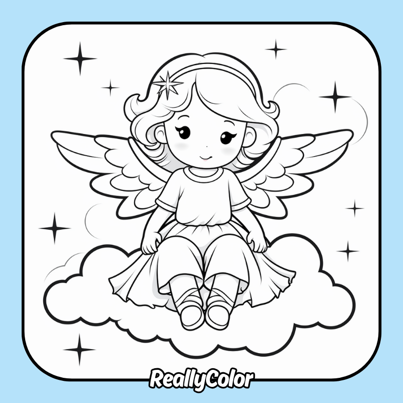 Angel coloring pages