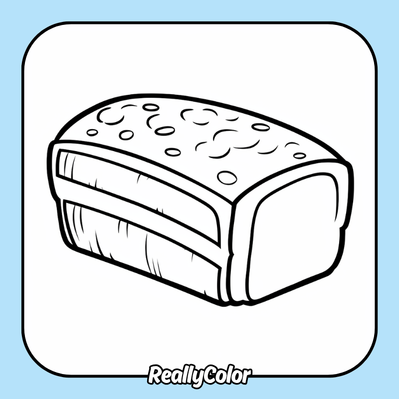 Bread coloring pages