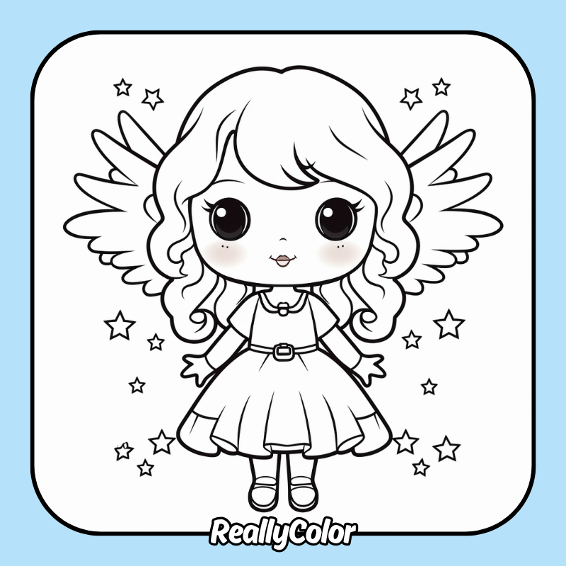 Fairy coloring pages