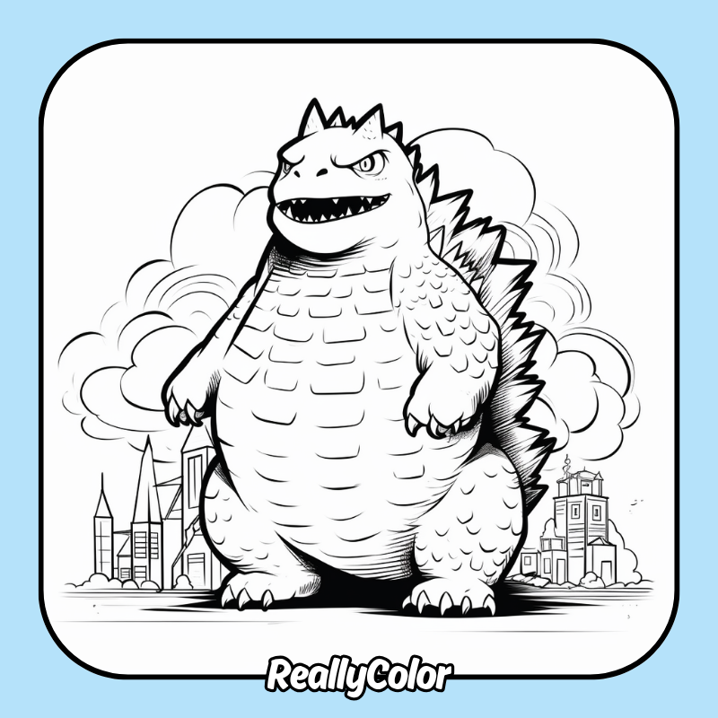 Godzilla coloring pages