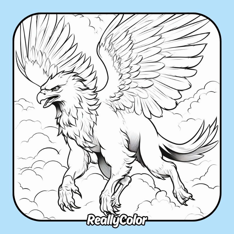Griffin coloring pages