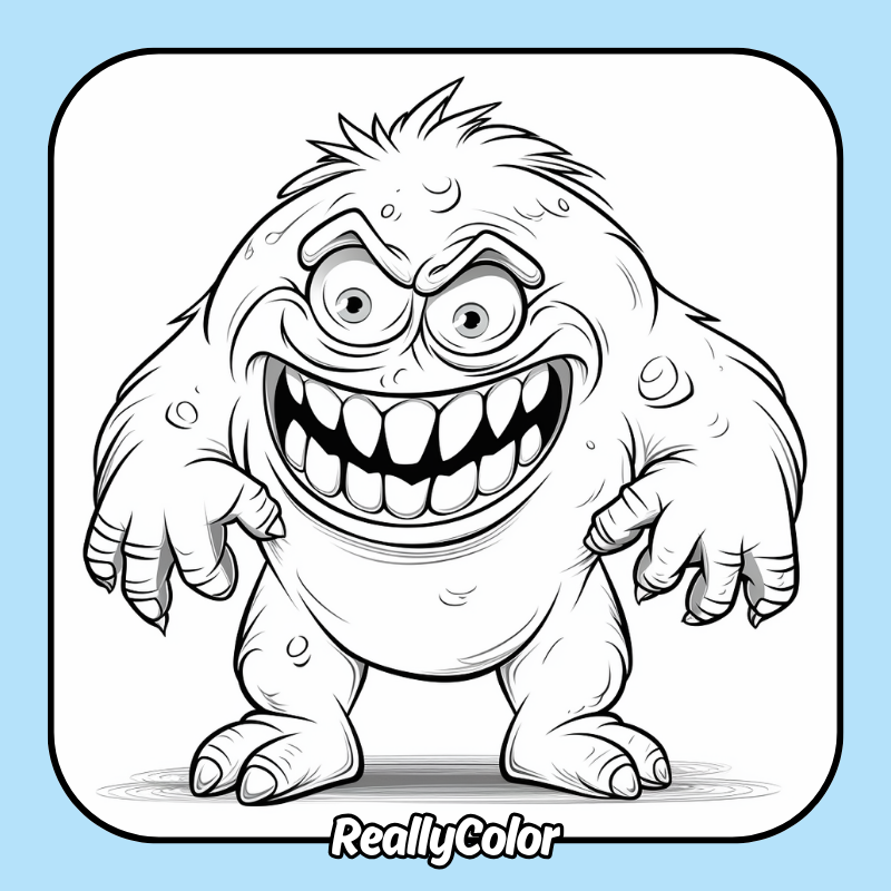 Monster coloring pages