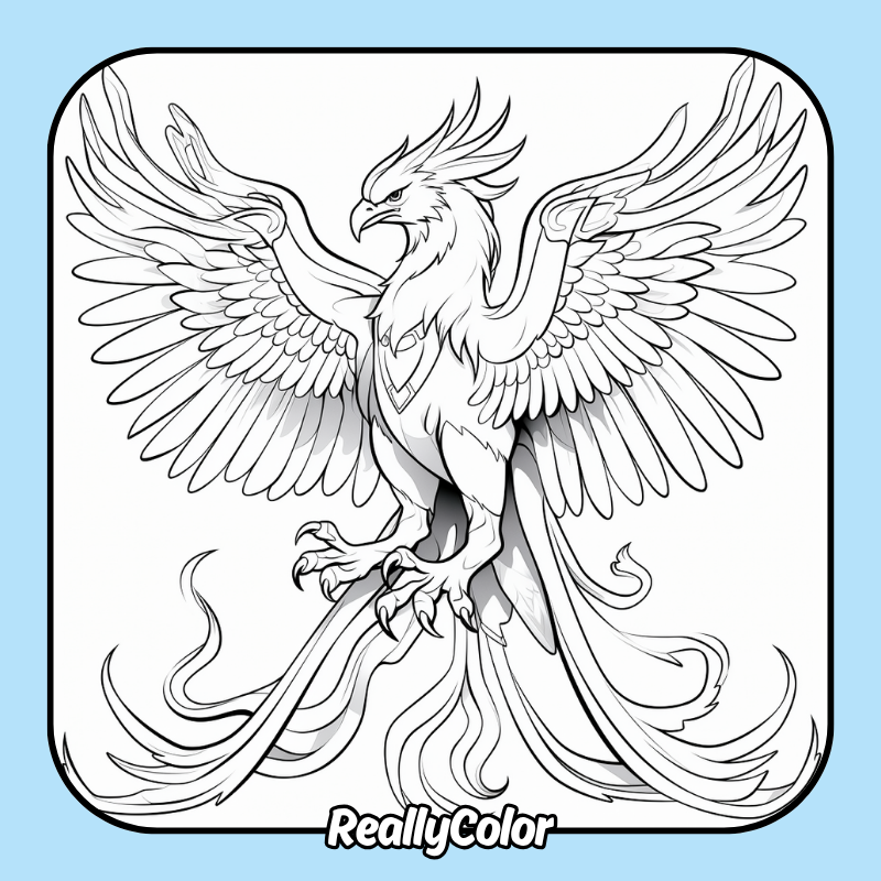 Phoenix coloring pages