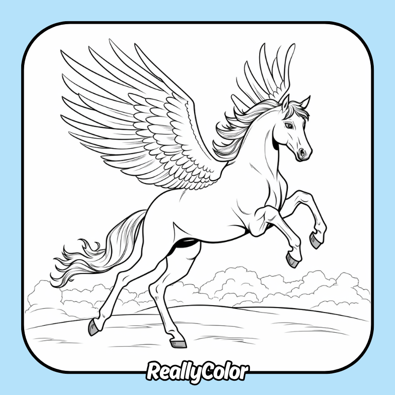 Pegasus coloring pages