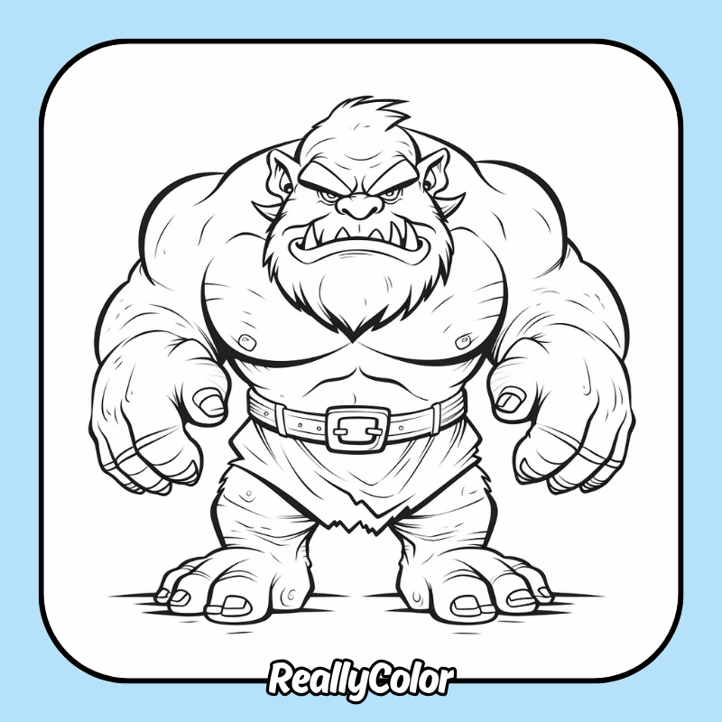 Troll coloring pages