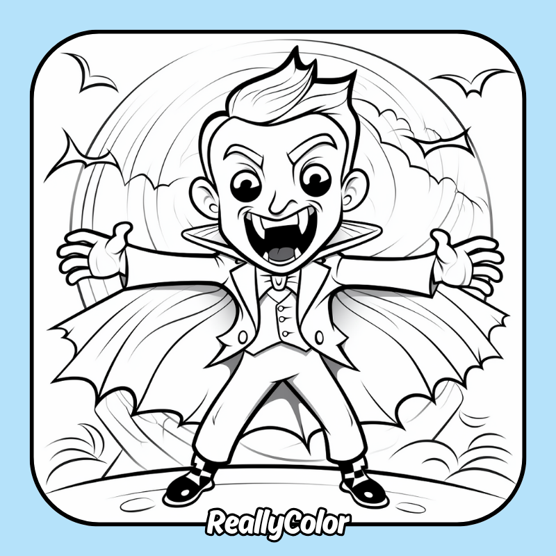 Vampire coloring pages