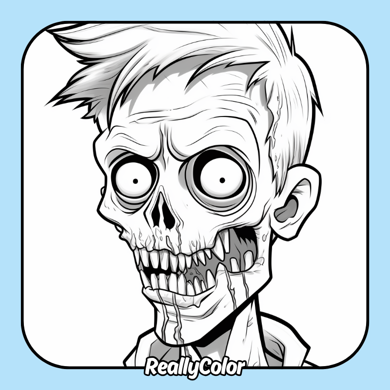 Zombie coloring pages