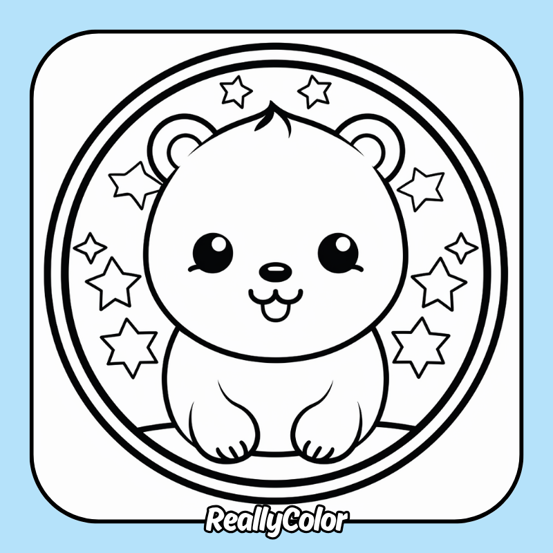 Cute anime coloring pages