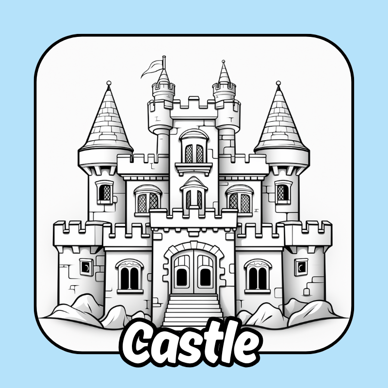 Castle coloring pages