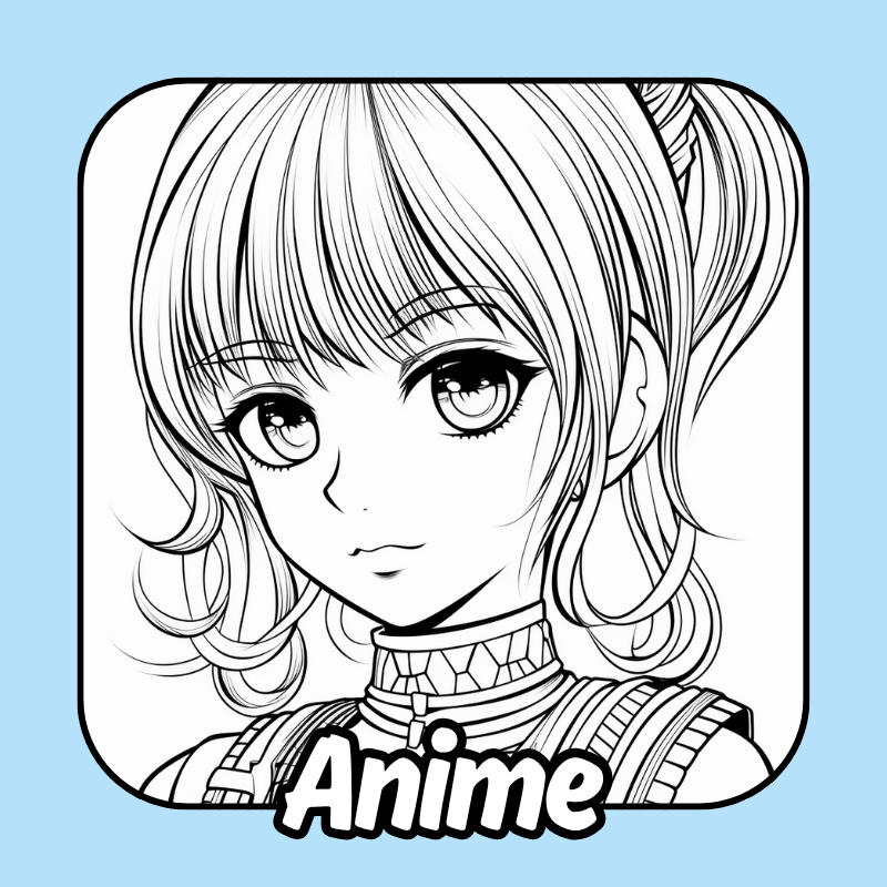 Anime coloring pages