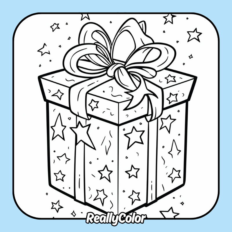 Present coloring pages