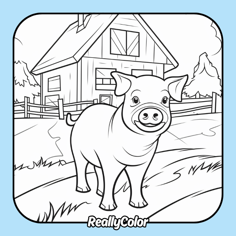 Farm animals coloring pages