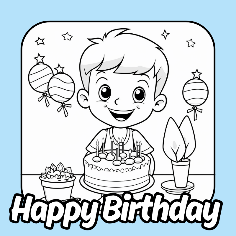 Happybirthday free coloring pages