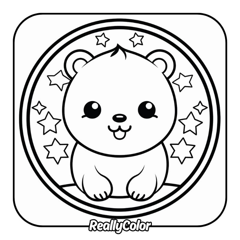 Free printable Cute anime coloring pages