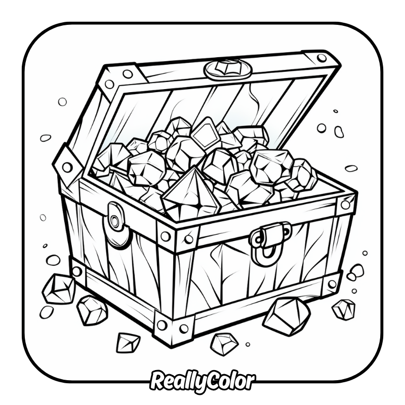 Free printable Gem coloring pages