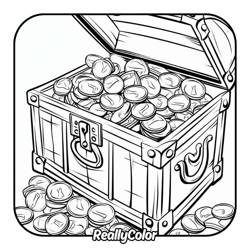 Free printable Gold coloring pages